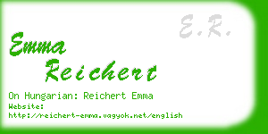 emma reichert business card